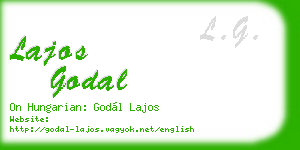 lajos godal business card